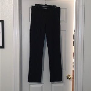 Black and White Pinstripe Beta Brand Pants